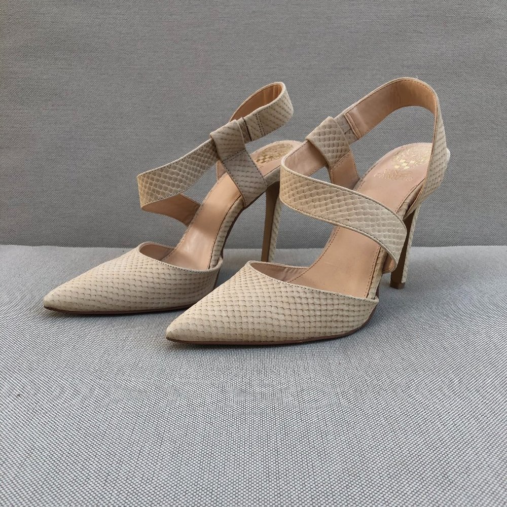 Vince Camuto Calin Snakeskin Point Toe  Heels